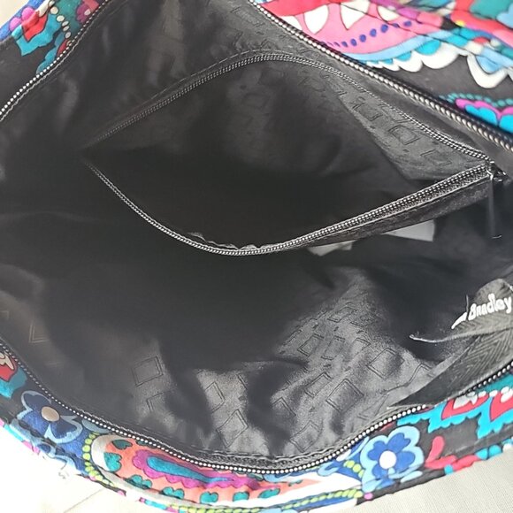 Vera Bradley in RETIRED Blue HAYMARKET PAISLEY TRIO ZIP Hipster Cross-body bag - Picture 4 of 4